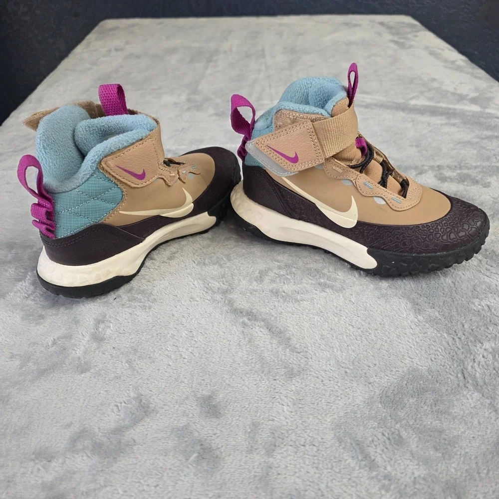 Nike Terrascout Sneaker Boots Toddler-SZ 11 Hemp/Burgundy Ash/Seafoam FV4173-200